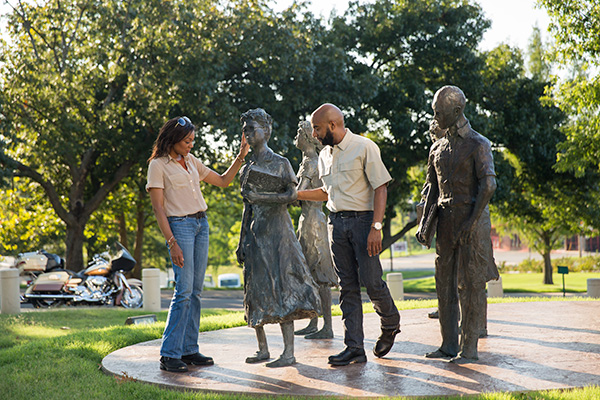 Statues on LR Motor Trail in Arkansas