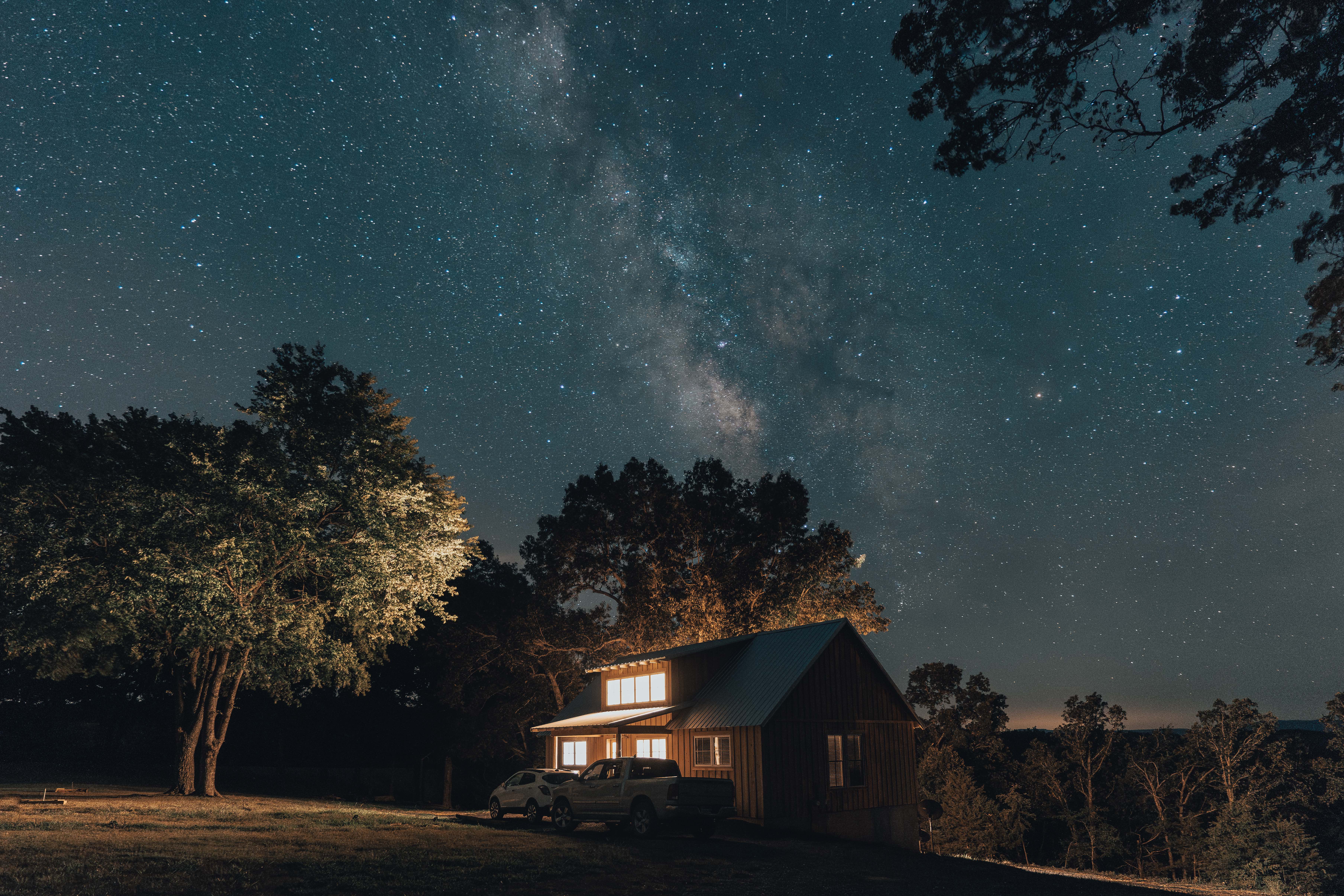 Sky Hawk Ridge at Night